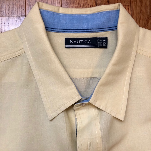 Nautica Shirts Nautica Mens Linen Shirt Xxl Poshmark